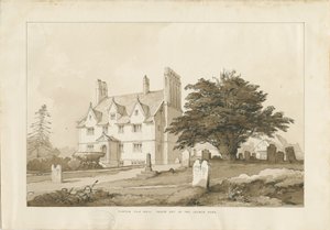 Forton Hall: rysunek płukania, nd [?1838] (rysunek) autorstwa Thomas Peploe Wood