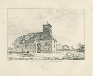 Kaplica Harlaston: rysunek piórem autorstwa Thomas Peploe Wood