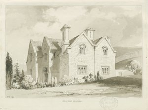 Moreton Vicarage: rysunek w sepii, 1841 autorstwa Thomas Peploe Wood