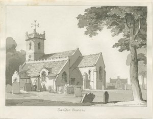 Standon Hall: rysunek piórem i tuszem oraz [?połowa XIX wieku] (rysunek)