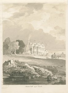Weston-on-Trent - Sala: rysunek w sepii autorstwa Thomas Peploe Wood