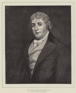 Charles Dibdin (1745-1814), Portret na Królewskiej Wystawie Marynarki Wojennej autorstwa Thomas Phillips