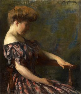 Kwiecista suknia, 1906.
