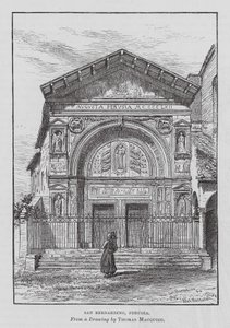 San Bernardino, Perugia (rycina) autorstwa Thomas Robert Macquoid