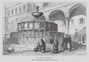 Fonte Di Perugia (rycina) autorstwa Thomas Robert Macquoid