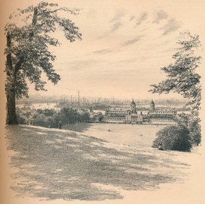 „Pałac w Greenwich ze wzgórza obserwatorium”, 1902 r.