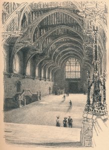 Wnętrze Sali Westminsterskiej, Pałac Westminsterski, 1902