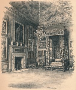 Sypialnia Królowej Anny, Pałac Hampton Court, 1902