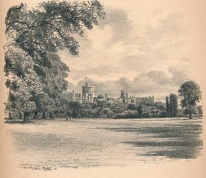 Zamek Windsor z Home Park, 1902 autorstwa Thomas Robert Way