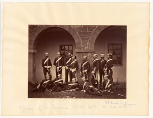 Oficerowie artylerii milicji hrabstwa Fifeshire autorstwa Thomas Rodger