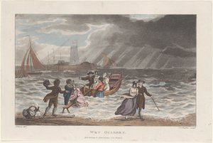 Mokre kwakrzy, z Poetical Sketches of Scarborough, 1813., 1813. Twórcy: Thomas Rowlandson, Joseph Constantine Stadler, J. Bluck.
