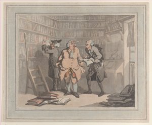 Księgarz i autor, 25 września 1784., 25 września 1784. Twórcy: Thomas Rowlandson, Samuel Alken.