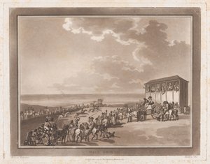 Race Ground An Excursion to Brighthelmstone, 1 czerwca 1790., 1 czerwca 1790. Twórcy: Thomas Rowlandson, Samuel Alken.