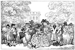 1784 lub Moda dnia 1784. autorstwa Thomas Rowlandson