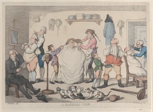 Zakład fryzjerski, 1811., 1811. autorstwa Thomas Rowlandson