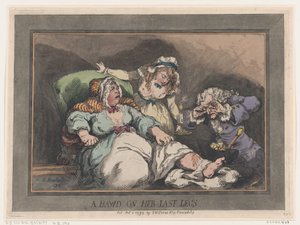Niegrzeczna na ostatnich nogach, 1 października 1792 r., 1 października 1792 r. autorstwa Thomas Rowlandson