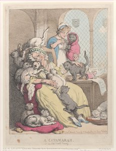 Katamaran, czyli żłobek starej panny, 1 marca 1803., 1 marca 1803. autorstwa Thomas Rowlandson