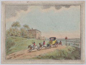 Powóz z czterema końmi (z „Rustic Sketches”) autorstwa Thomas Rowlandson