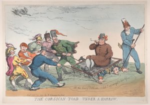 Ropucha korsykańska pod broną, 27 listopada 1813, 27 listopada 1813. autorstwa Thomas Rowlandson