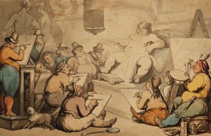 Akademia Holenderska, autorstwa Thomas Rowlandson