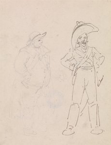 Żandarm i inny mężczyzna autorstwa Thomas Rowlandson