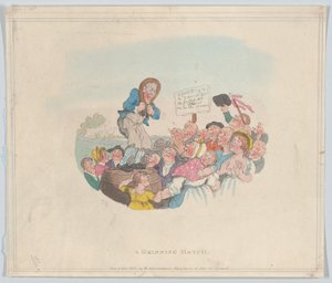 Roześmiany mecz, 1 lutego 1803., 1 lutego 1803. autorstwa Thomas Rowlandson