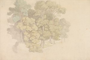 Grupa drzew autorstwa Thomas Rowlandson