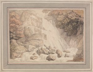 Um polimento de alta cascata autorstwa Thomas Rowlandson