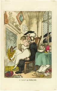 Człowiek uczuć autorstwa Thomas Rowlandson