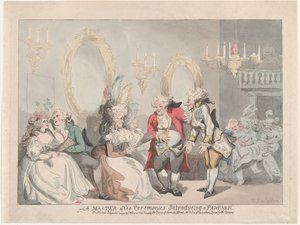 Mistrz ceremonii Wprowadzanie partnera, 24 listopada 1795., 24 listopada 1795. autorstwa Thomas Rowlandson