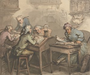Biuro kupca autorstwa Thomas Rowlandson
