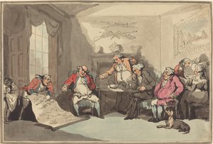 Spotkanie milicji autorstwa Thomas Rowlandson