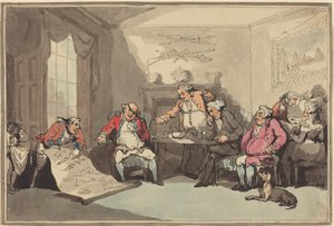 Spotkanie milicji autorstwa Thomas Rowlandson