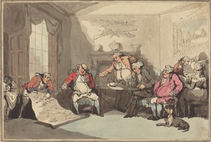 Spotkanie Milicji, prawdopodobnie 1799. autorstwa Thomas Rowlandson
