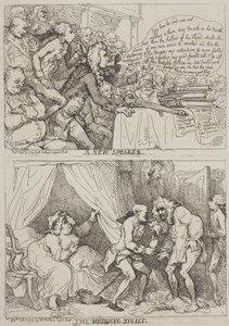Nowy mówca – Noc poślubna autorstwa Thomas Rowlandson
