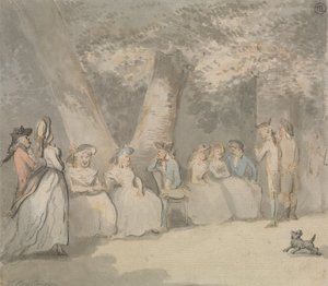Scena w parku autorstwa Thomas Rowlandson