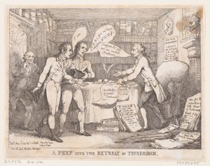 A Peep into the Retreat at Tinnechurch United Irish, 1 maja 1799, 1 maja 1799. autorstwa Thomas Rowlandson