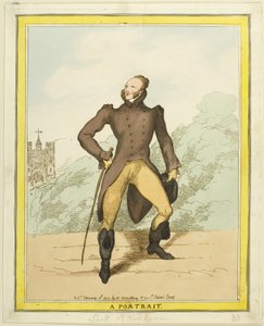 Portret: Lord Petersham autorstwa Thomas Rowlandson