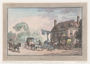 Karczma pocztowa, 1787., 1787. autorstwa Thomas Rowlandson