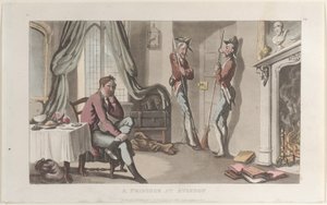 Więzień w Awinionie, z Journal of Sentimental Travels in the Southern Provinces of F..., 1820. autorstwa Thomas Rowlandson