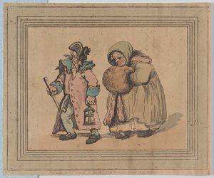 Powrót z wizyty, 3 kwietnia 1798 r., 3 kwietnia 1798 r. autorstwa Thomas Rowlandson
