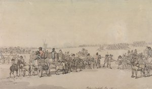 Recenzja dotycząca Blackheath, maj 1785 r. autorstwa Thomas Rowlandson