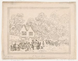 Postój na wsi, 1787., 1787. autorstwa Thomas Rowlandson