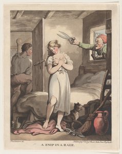 Snip w wściekłości, 1 lipca 1802, 1 lipca 1802. autorstwa Thomas Rowlandson