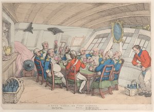 Snug Cabin lub Port Admiral, 21 czerwca 1808 r., 21 czerwca 1808 r. autorstwa Thomas Rowlandson