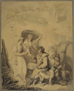 Postój w gospodzie autorstwa Thomas Rowlandson