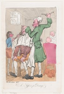 Cierpiący za przyzwoitość, 20 czerwca 1789, 20 czerwca 1789. autorstwa Thomas Rowlandson