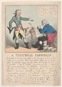 Kandydat teatralny, 1797., 1797. autorstwa Thomas Rowlandson