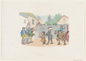 Wycieczka do zagranicznych części, 1807 ., 1807 . autorstwa Thomas Rowlandson