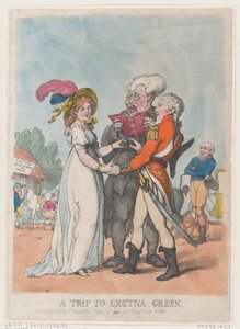 Wycieczka do Gretna Green, 1803., 1803. autorstwa Thomas Rowlandson